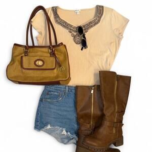 festival fairy boho western embroidered vtg 70s 90s y2k tee